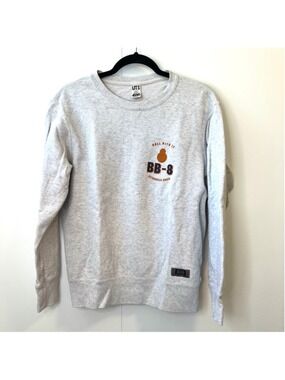 Official Star Wars x Uniqlo BB-8 Sweatshirt Light Grey Crewneck S The Last Jedi
